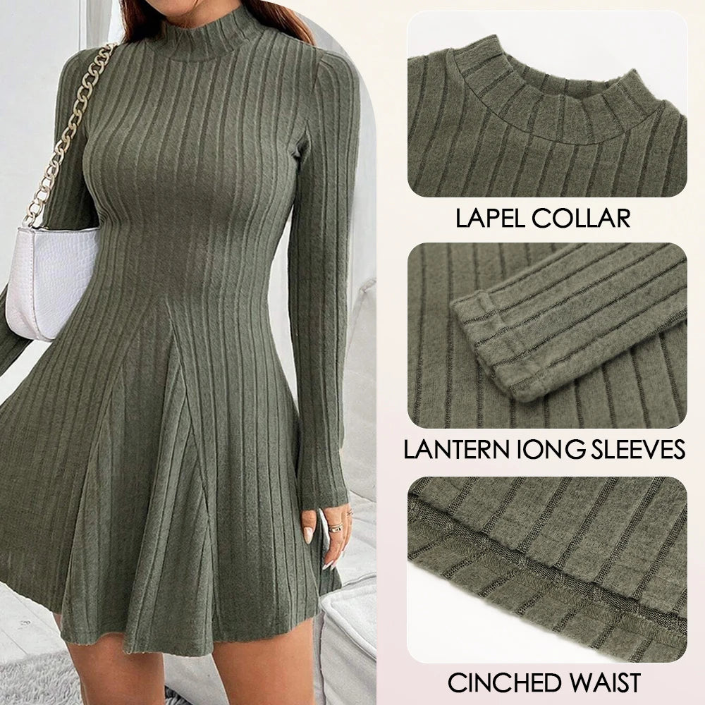 vestido jersey falda