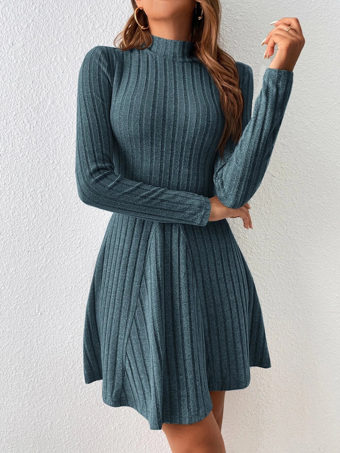 vestido jersey falda