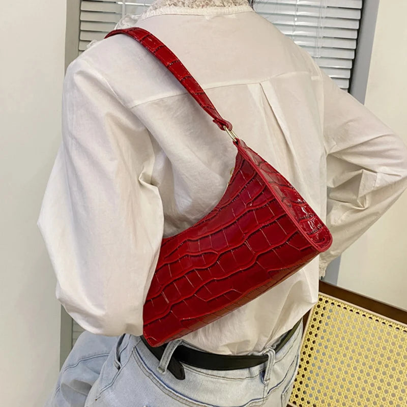 Bolso efecto cocodrilo
