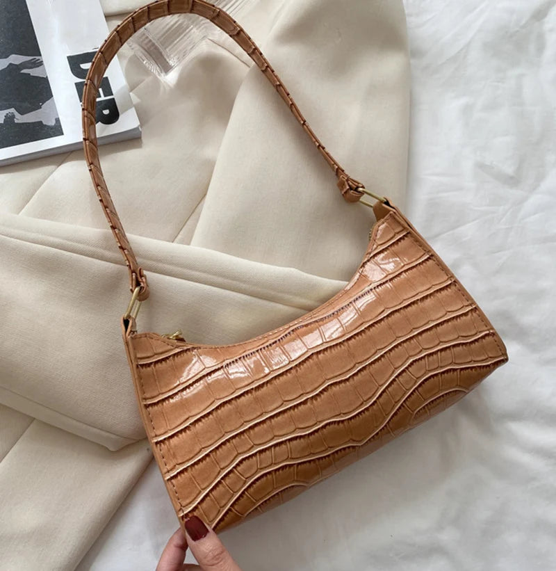 Bolso efecto cocodrilo