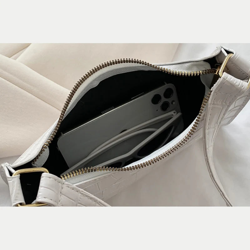 Bolso efecto cocodrilo