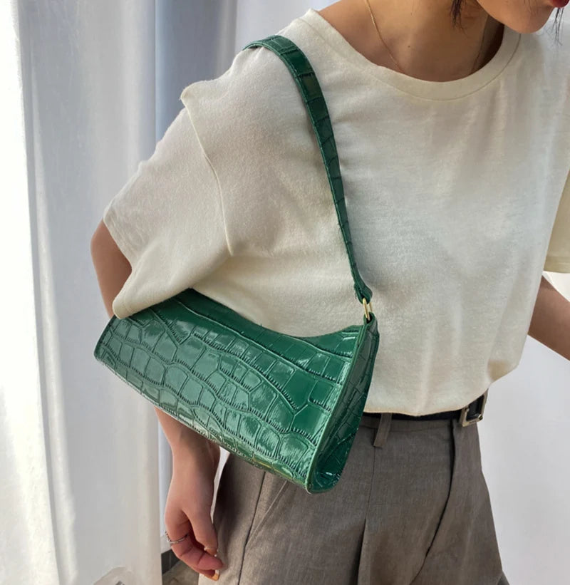 Bolso efecto cocodrilo