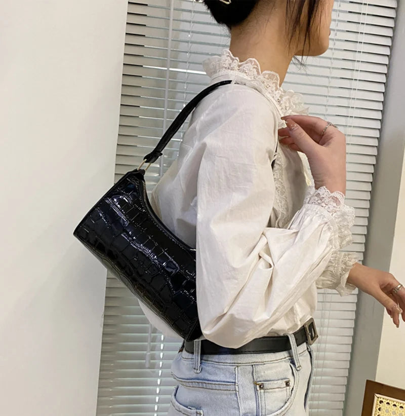 Bolso efecto cocodrilo