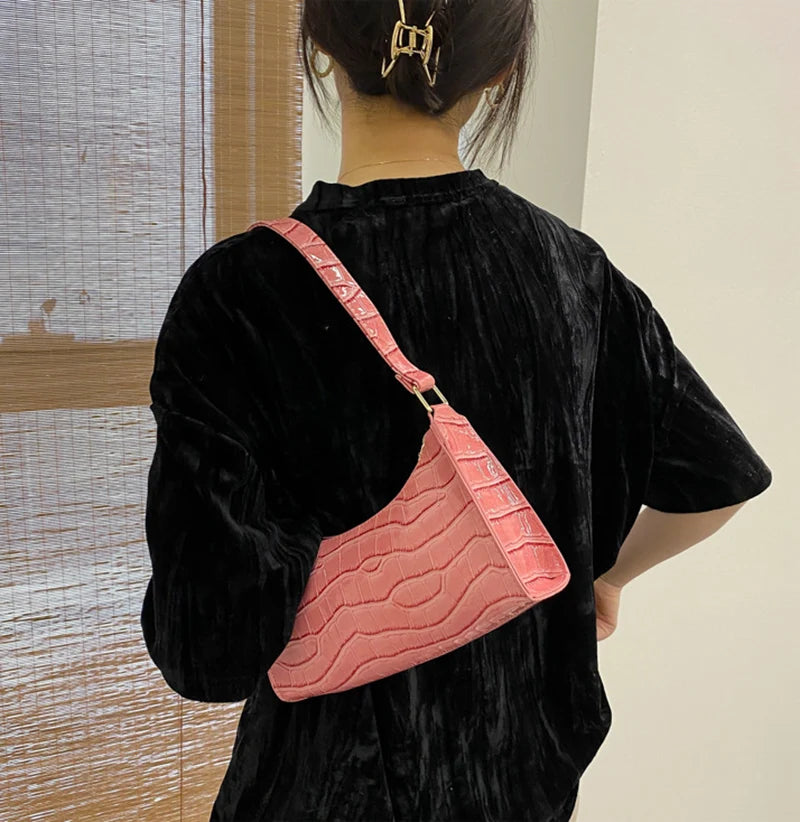 Bolso efecto cocodrilo