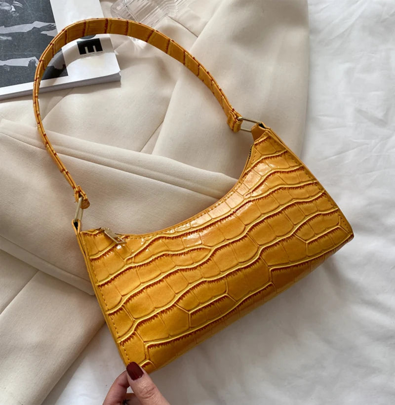 Bolso efecto cocodrilo