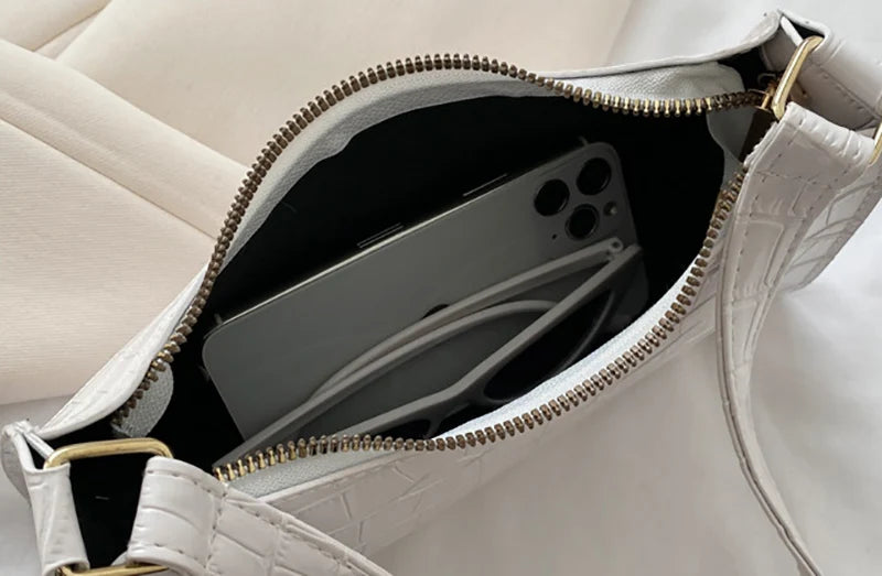 Bolso efecto cocodrilo