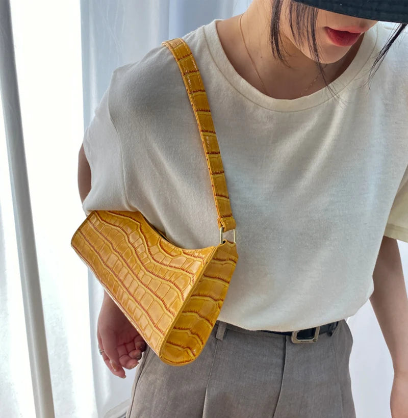 Bolso efecto cocodrilo