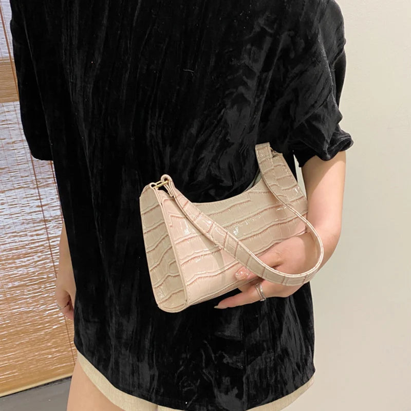 Bolso efecto cocodrilo
