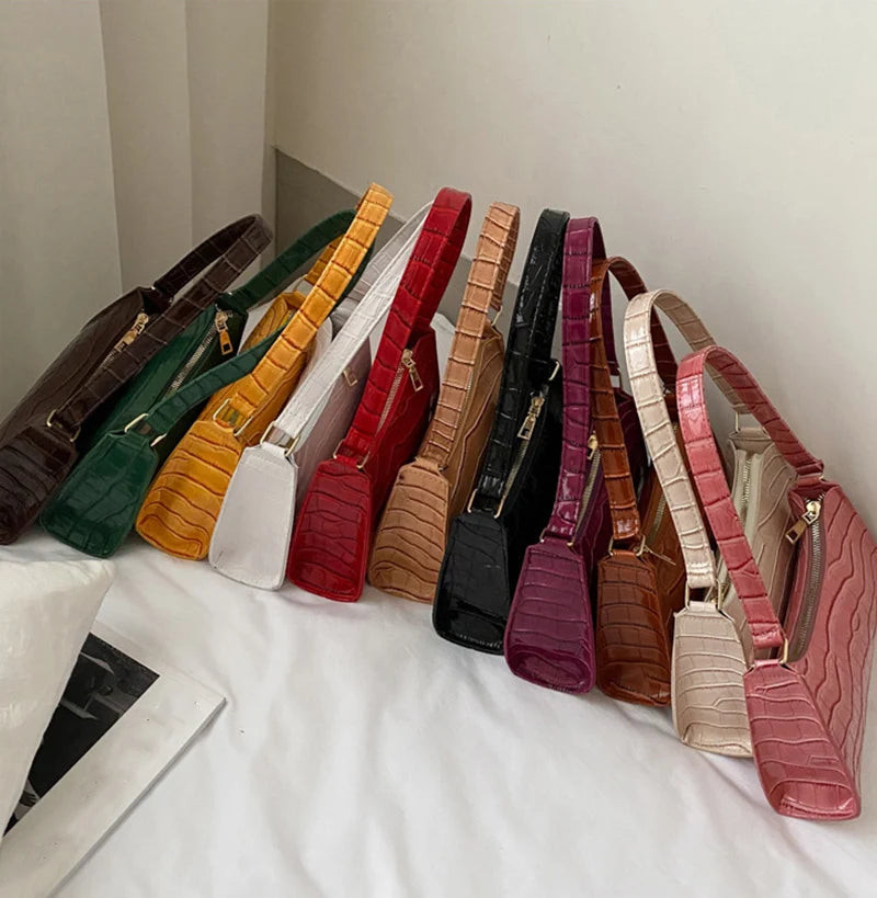 Bolso efecto cocodrilo