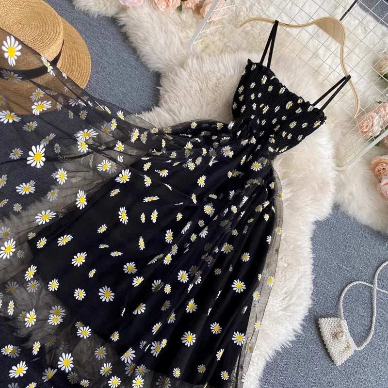 Vestido tul floral