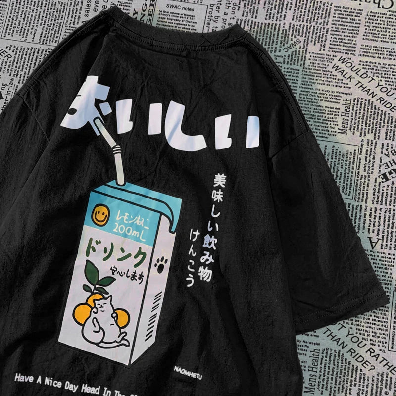 Camiseta estampado japo