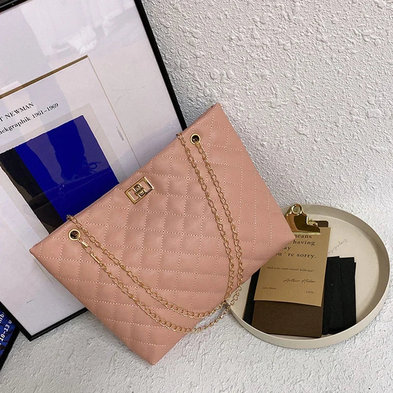 Bolso efecto cuero diamante