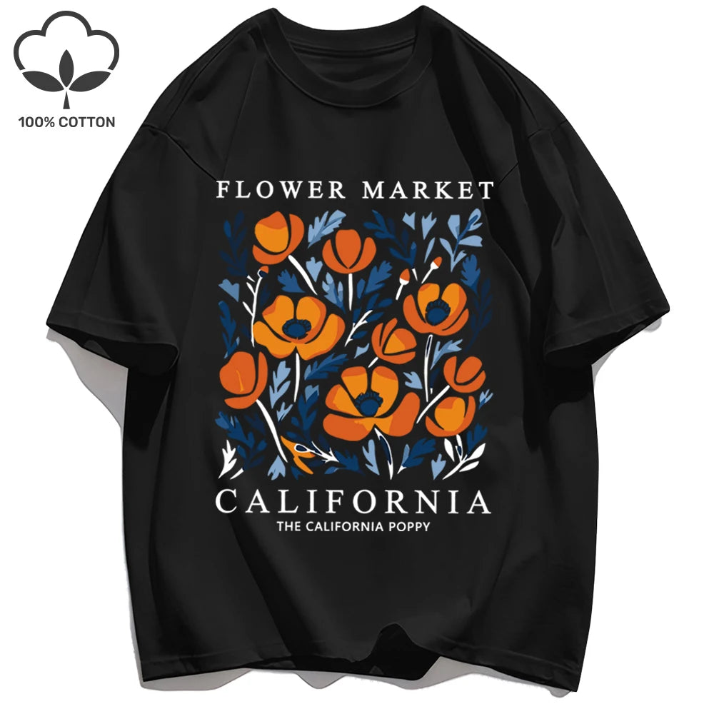 Camiseta verano California Flower Market