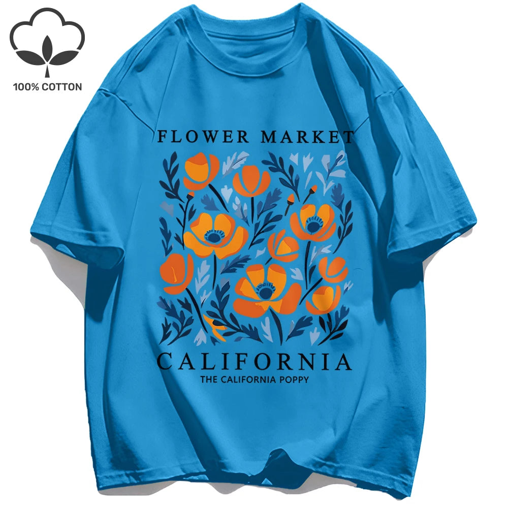 Camiseta verano California Flower Market