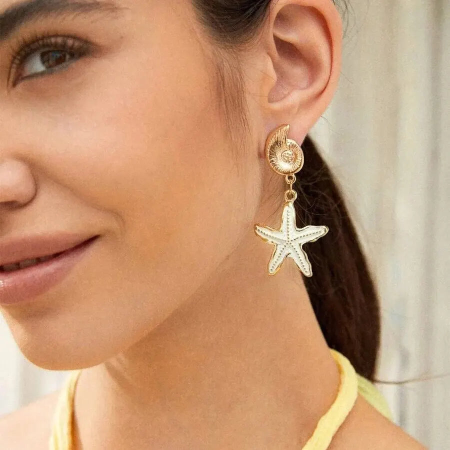 Pendientes estrella de mar