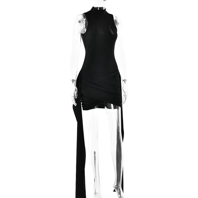 vestido gala con lazos