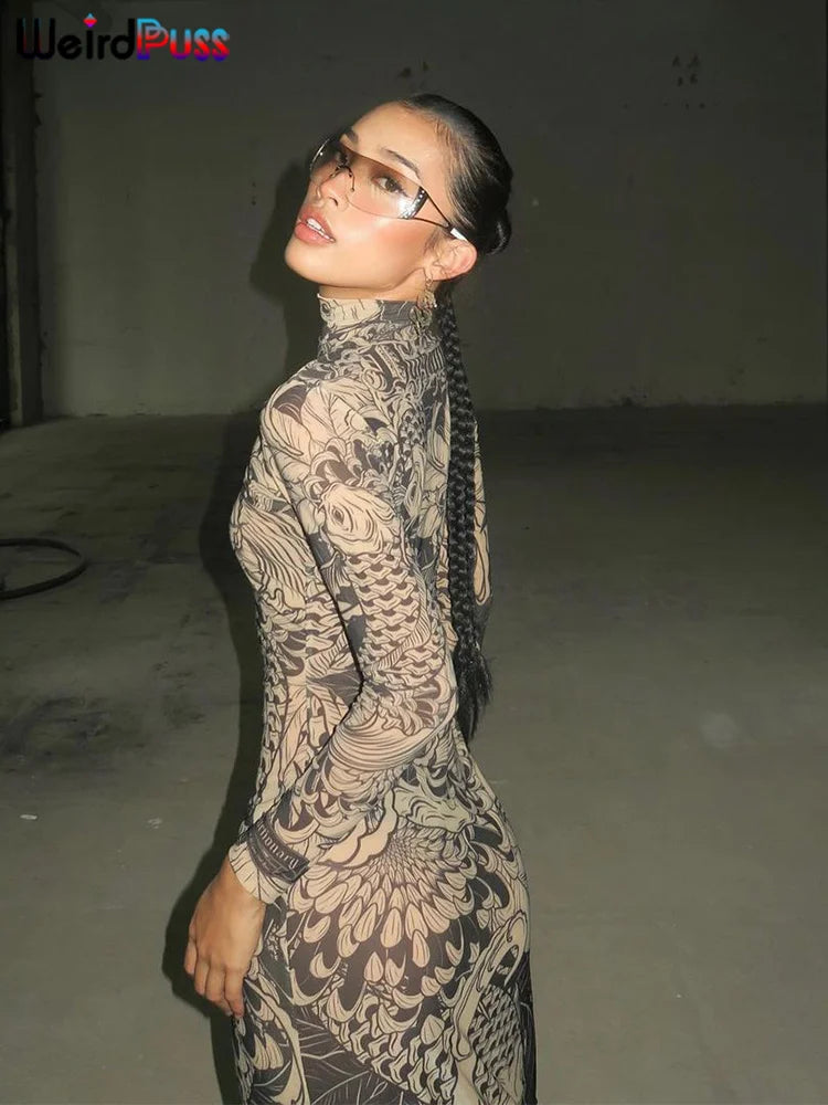 Vestido tattoo flow 2000