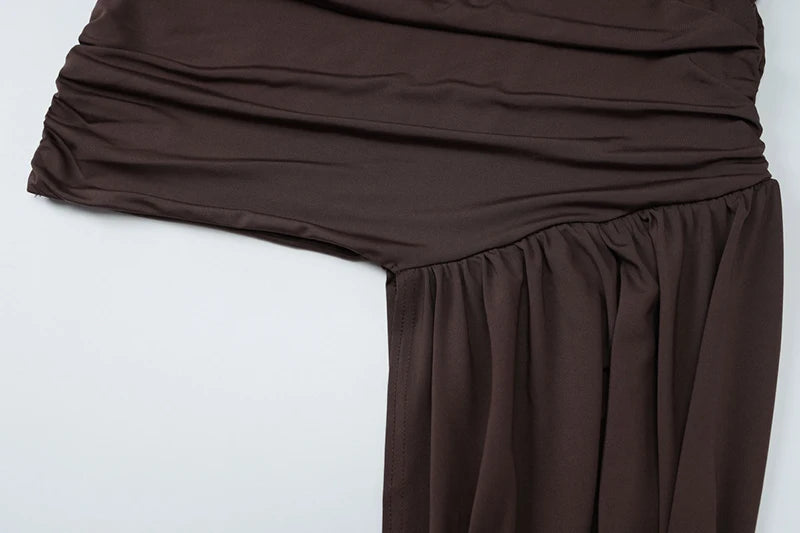 Vestido elegante falda Drap