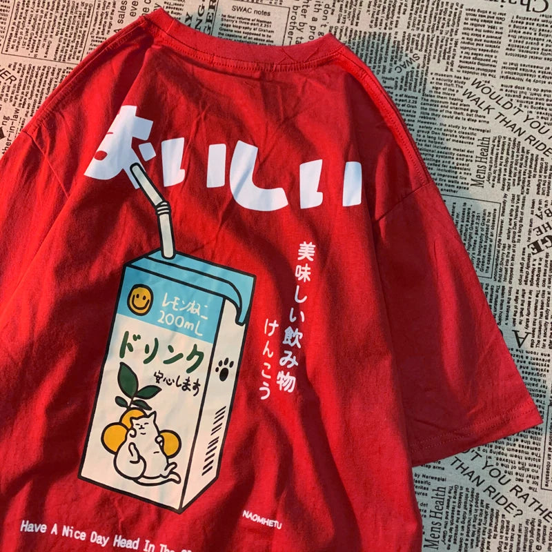Camiseta estampado japo