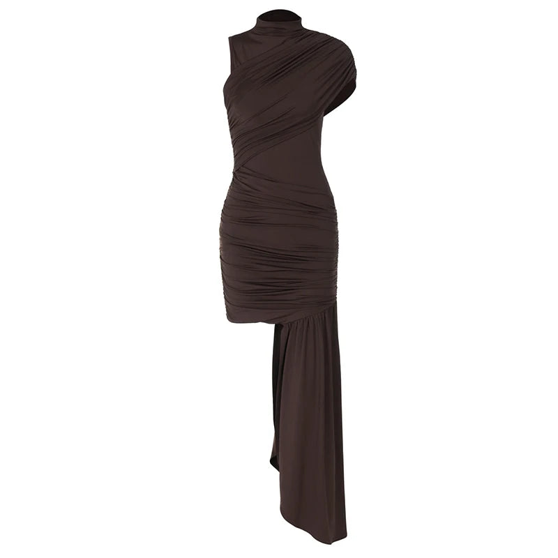 Vestido elegante falda Drap