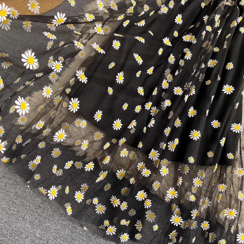 Vestido tul floral