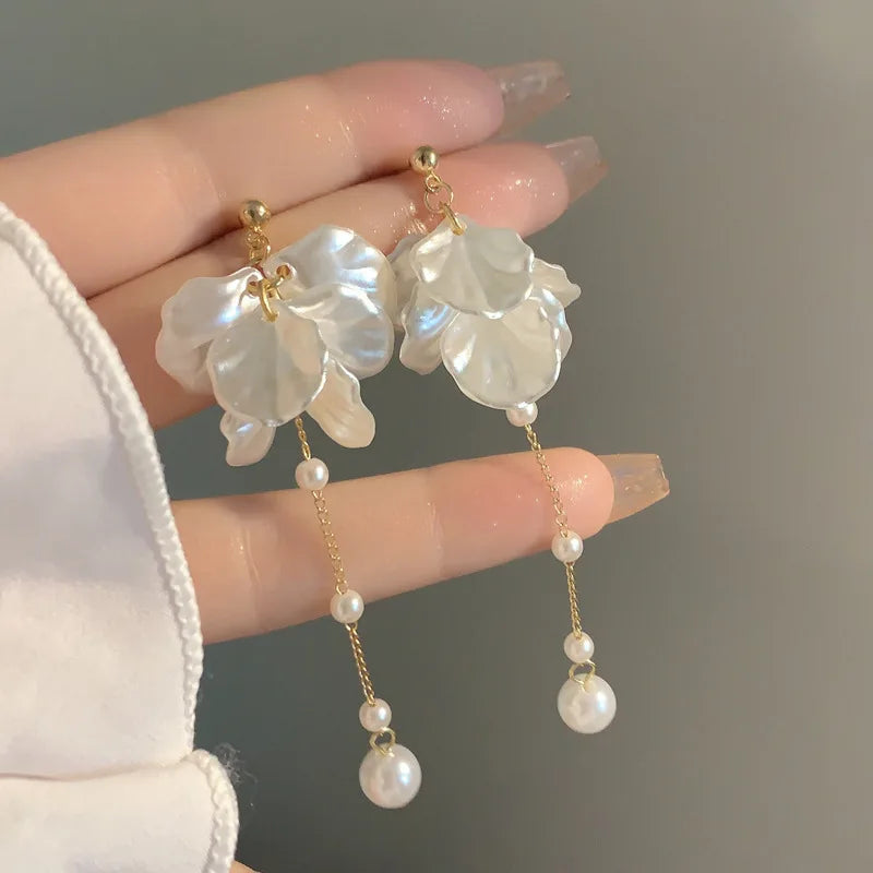 Pendientes Flor Concha