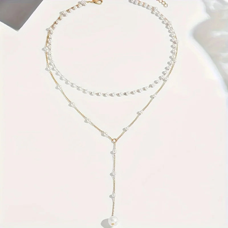 Colgante perlas