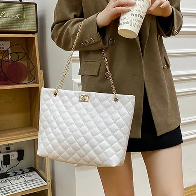 Bolso efecto cuero diamante
