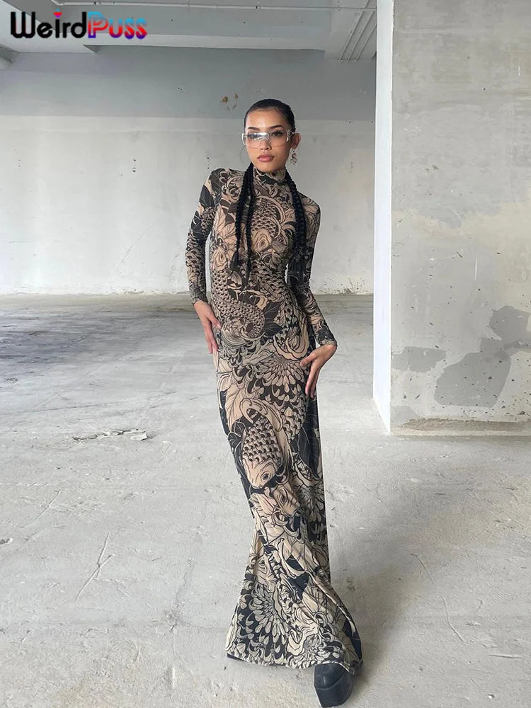 Vestido tattoo flow 2000