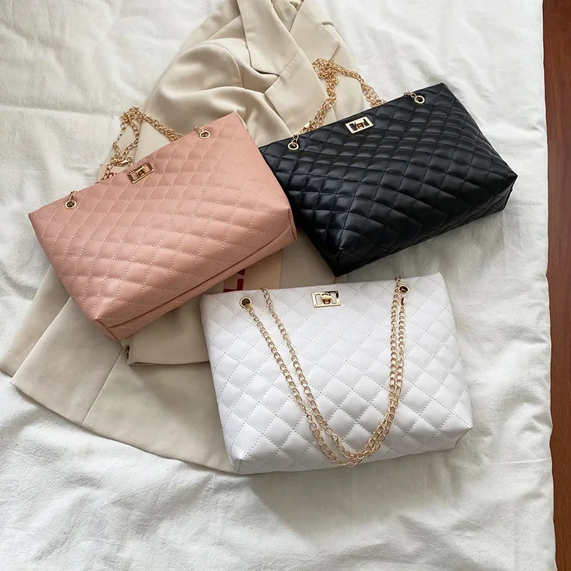 Bolso efecto cuero diamante