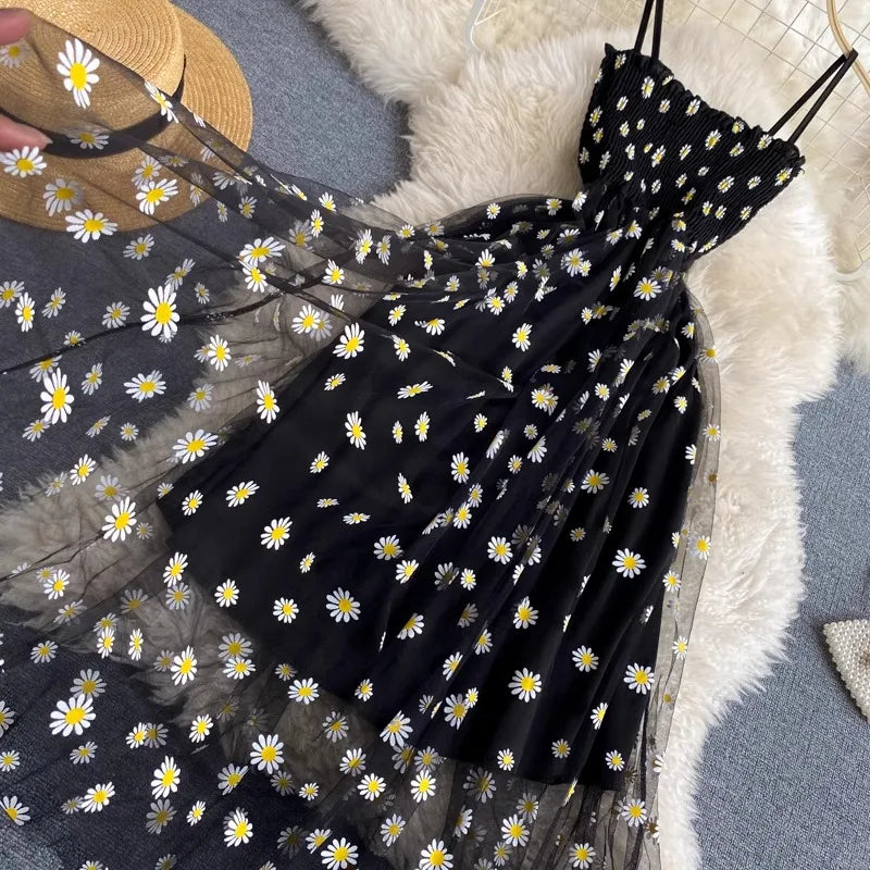 Vestido tul floral