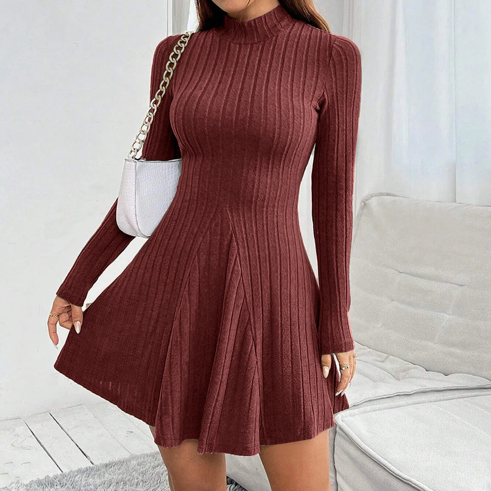 vestido jersey falda