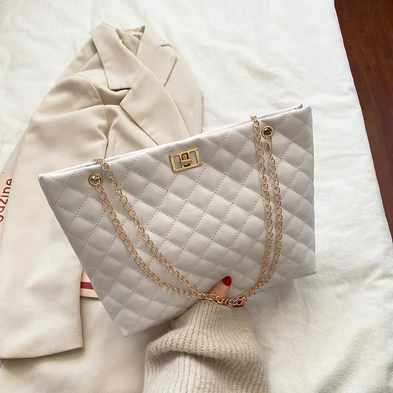Bolso efecto cuero diamante