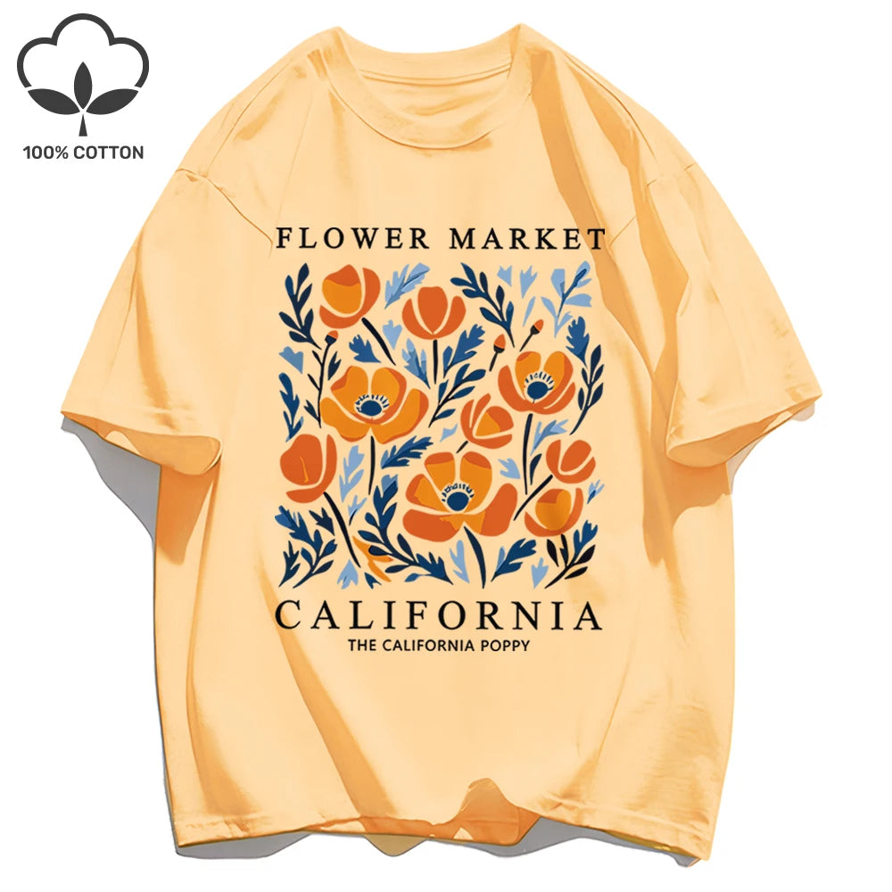 Camiseta verano California Flower Market