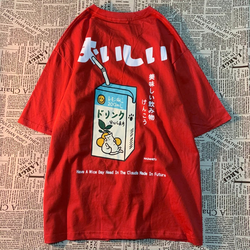 Camiseta estampado japo