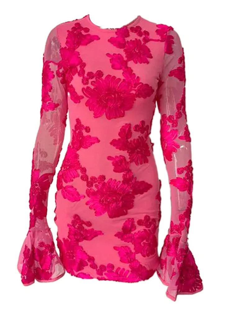 Vestido glam floral