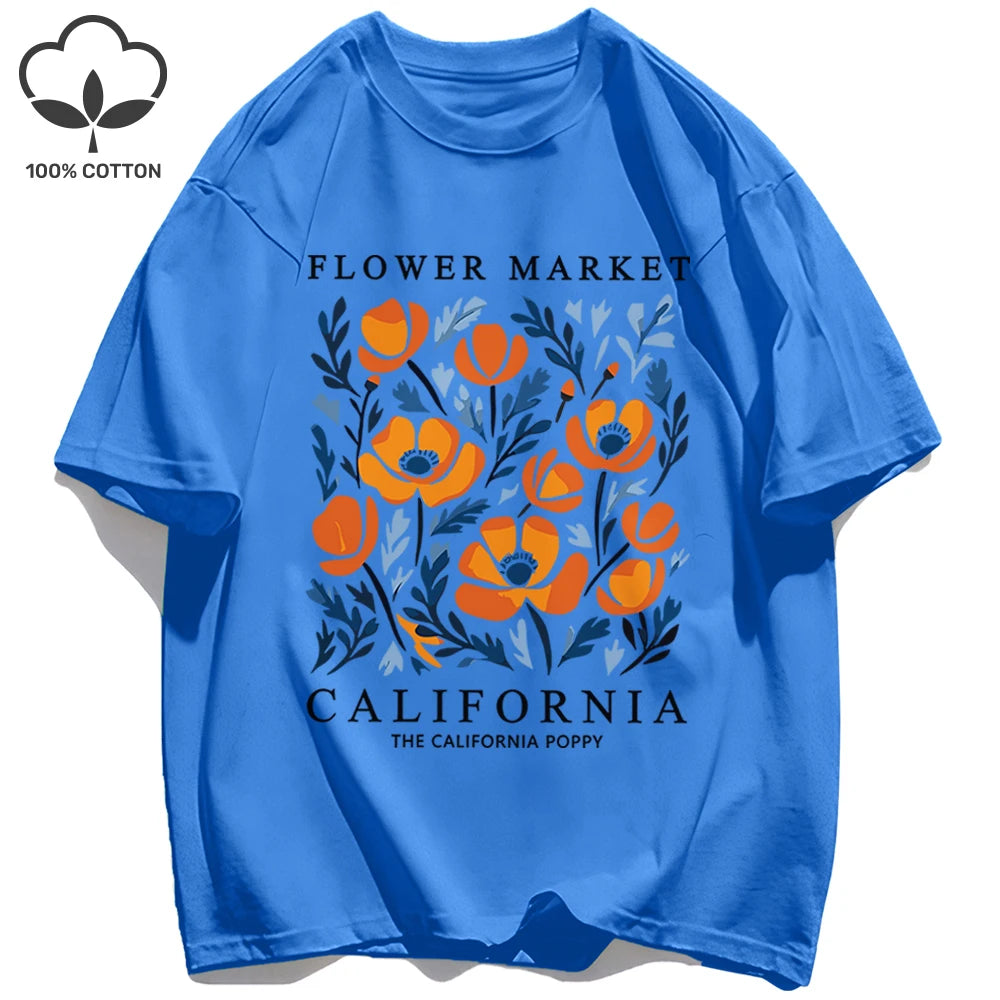 Camiseta verano California Flower Market