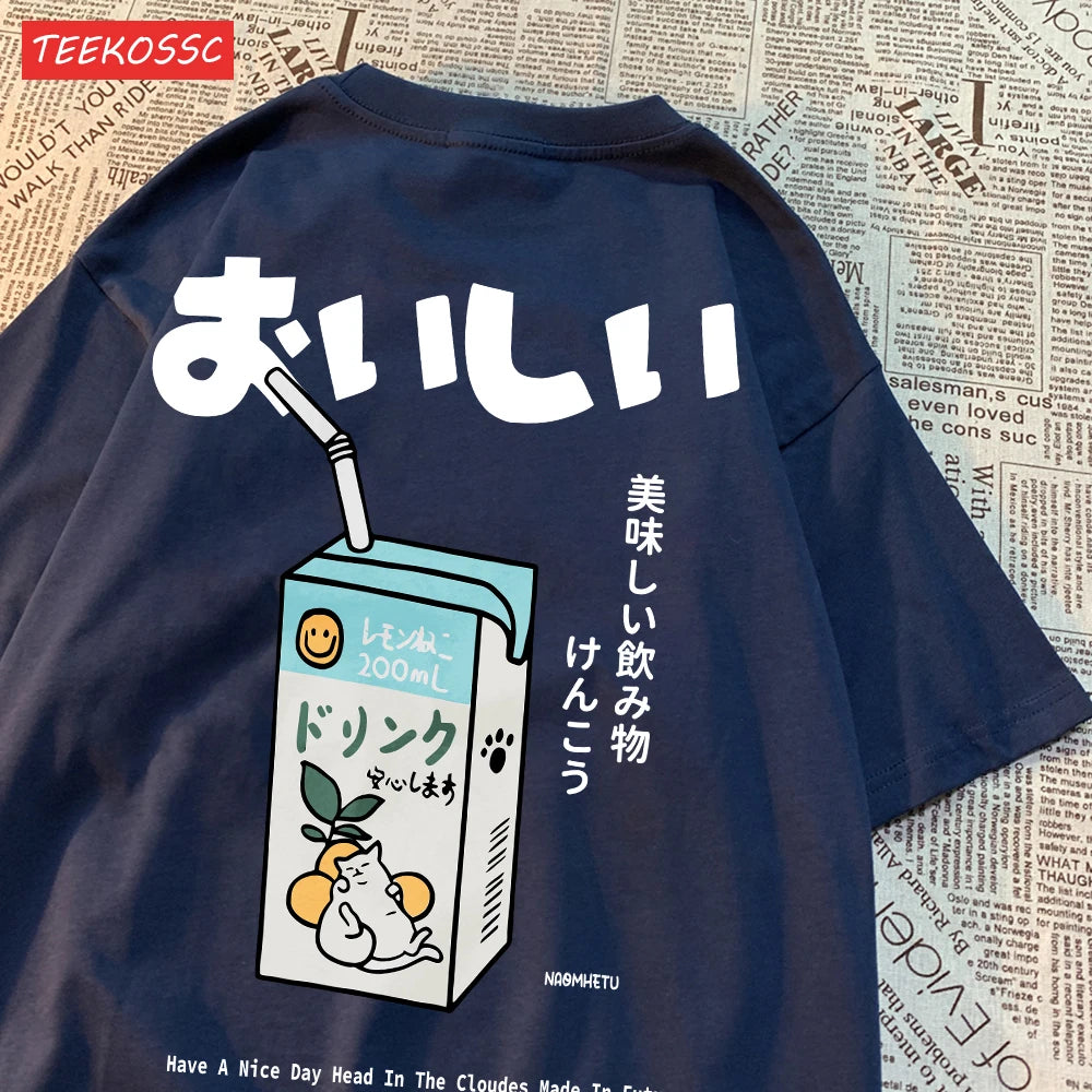 Camiseta estampado japo