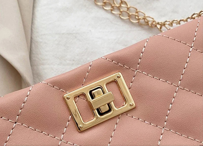Bolso efecto cuero diamante