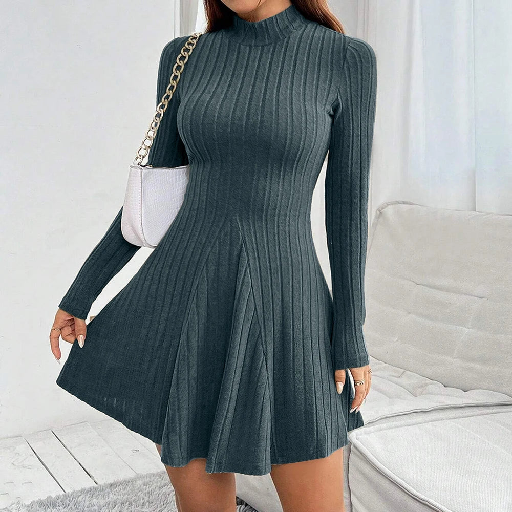 vestido jersey falda