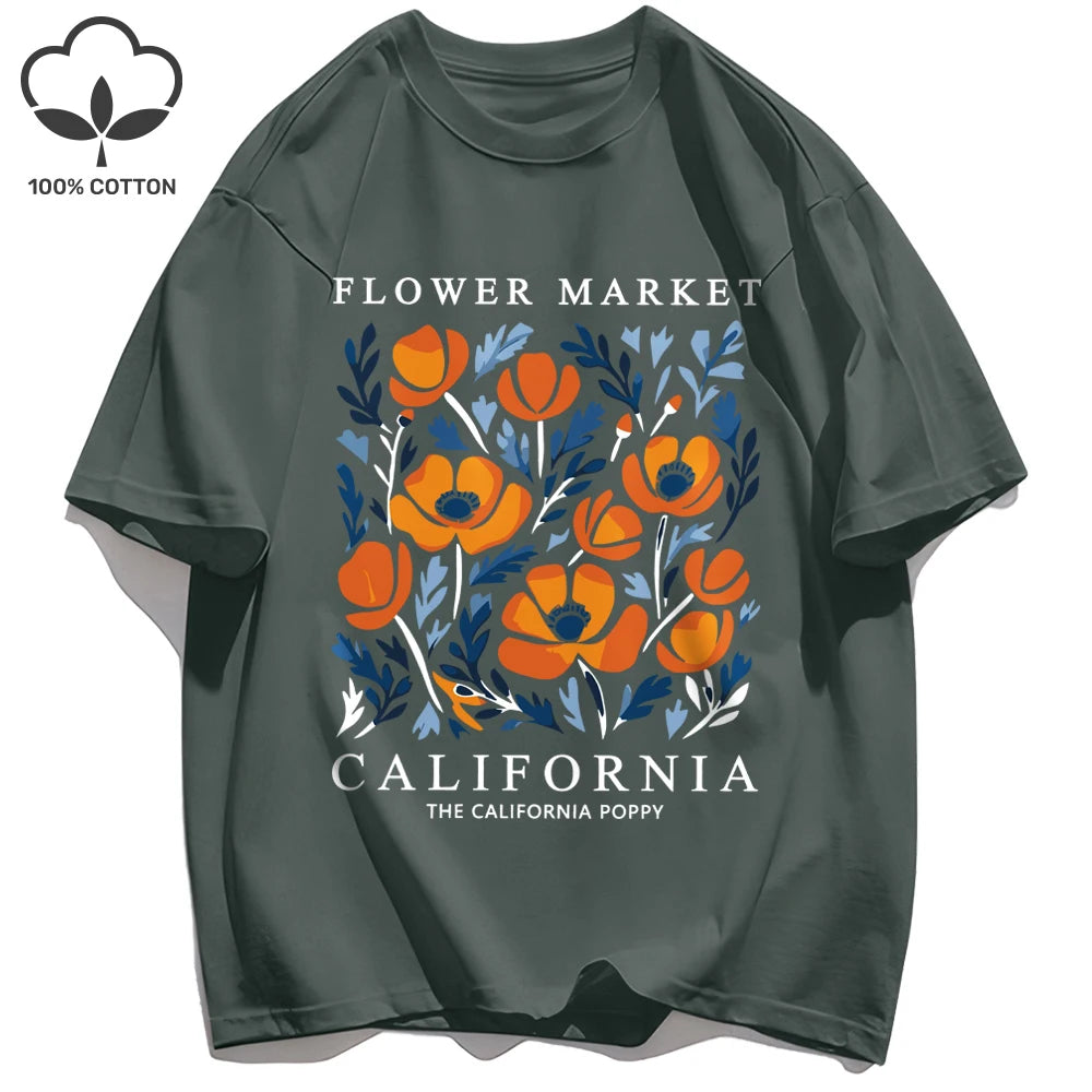 Camiseta verano California Flower Market
