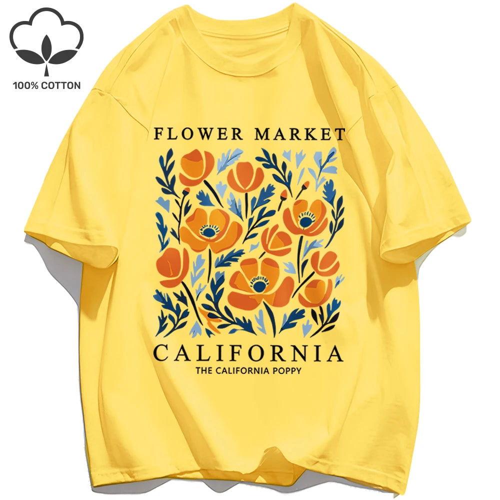 Camiseta verano California Flower Market