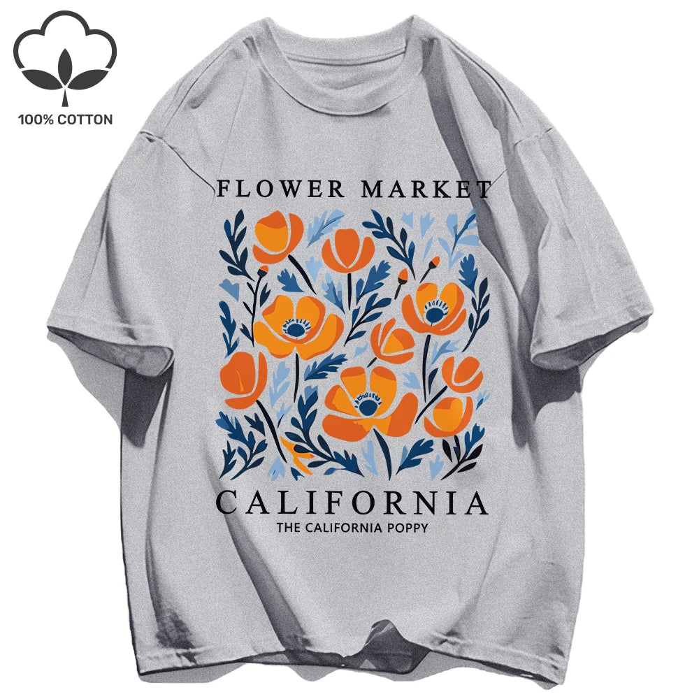 Camiseta verano California Flower Market