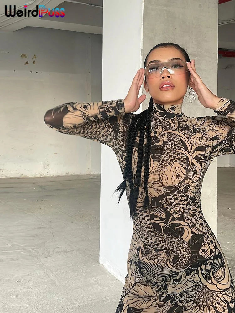 Vestido tattoo flow 2000