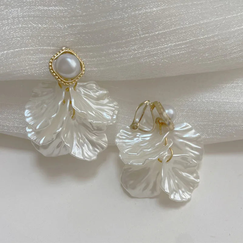 Pendientes Flor Concha