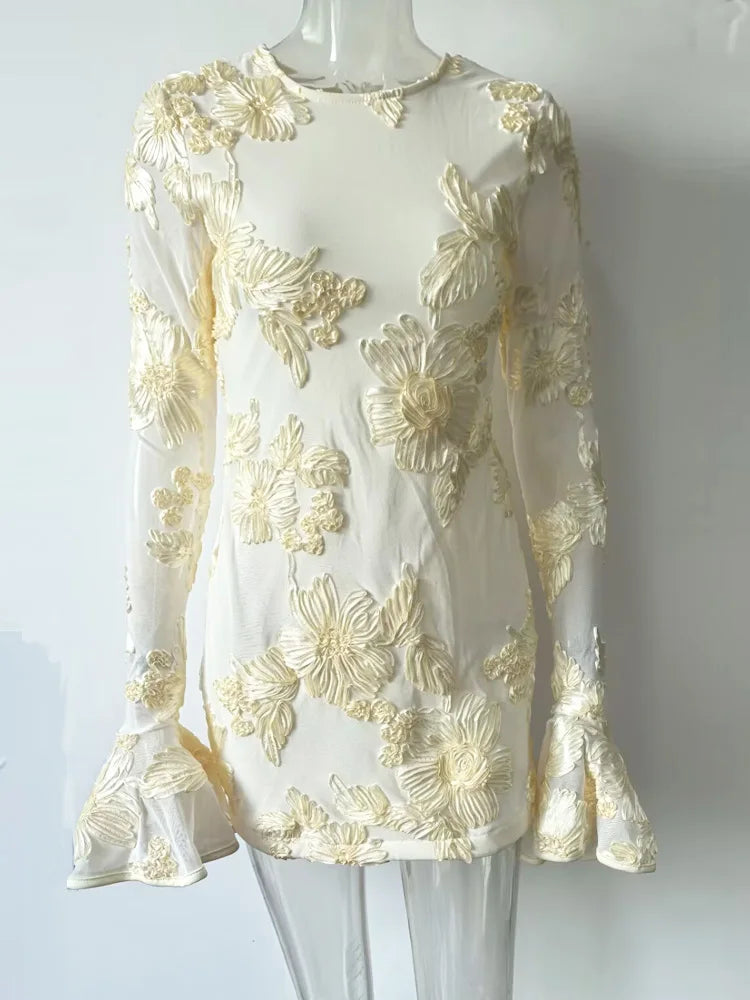 Vestido glam floral