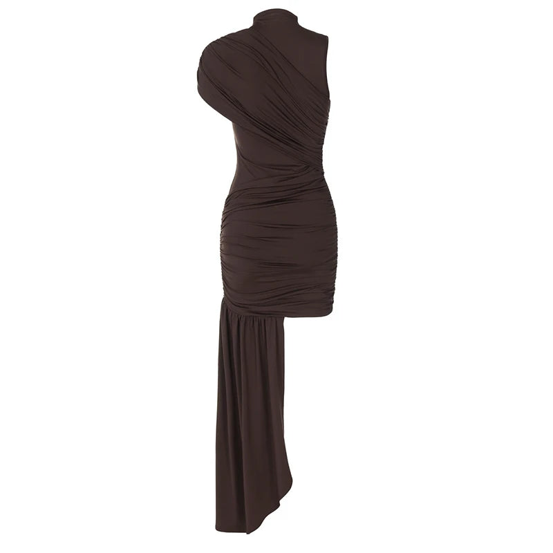 Vestido elegante falda Drap
