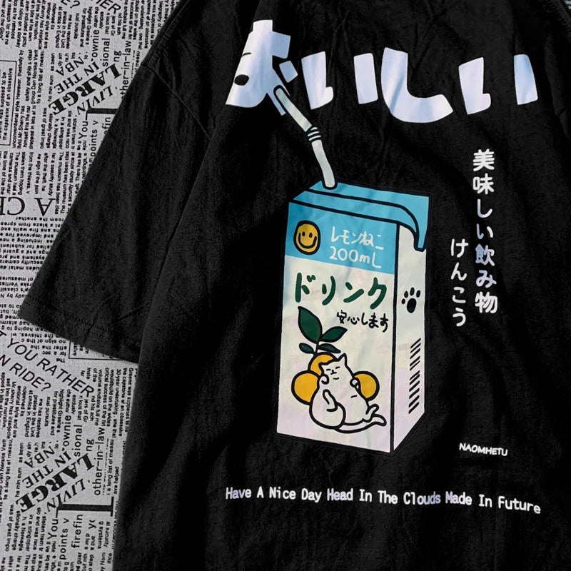 Camiseta estampado japo