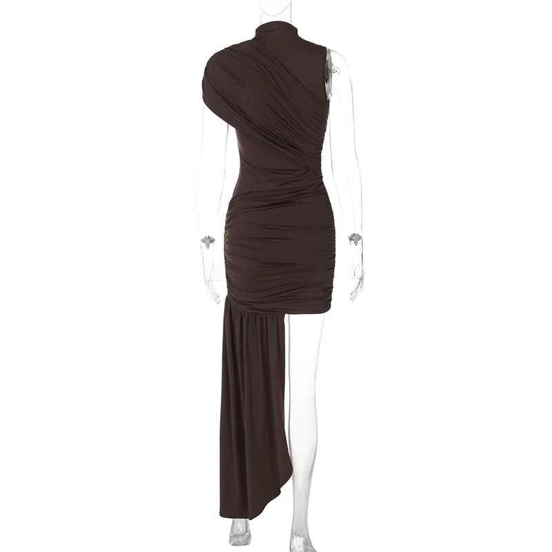 Vestido elegante falda Drap