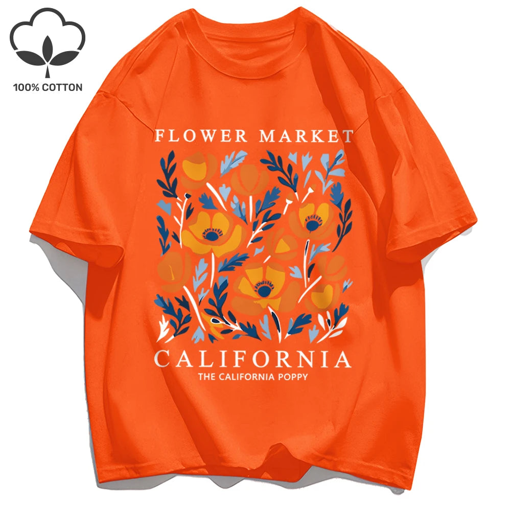 Camiseta verano California Flower Market